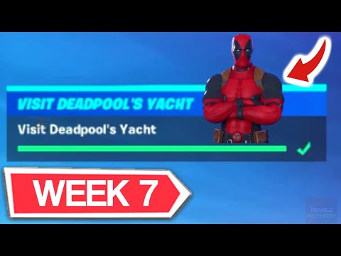 Deadpool Week 7 Challenge 1: Visit Deadpool's Yacht (Fortnite)!