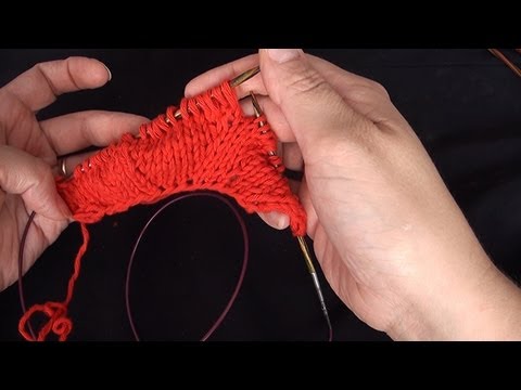 Crazy Basics Knitting - Increase from deep stitches