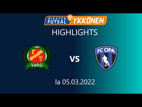 Highlights: VehU - FC OPA 1-5 (1-0) 05.03.2022 Futsal-Ykkönen