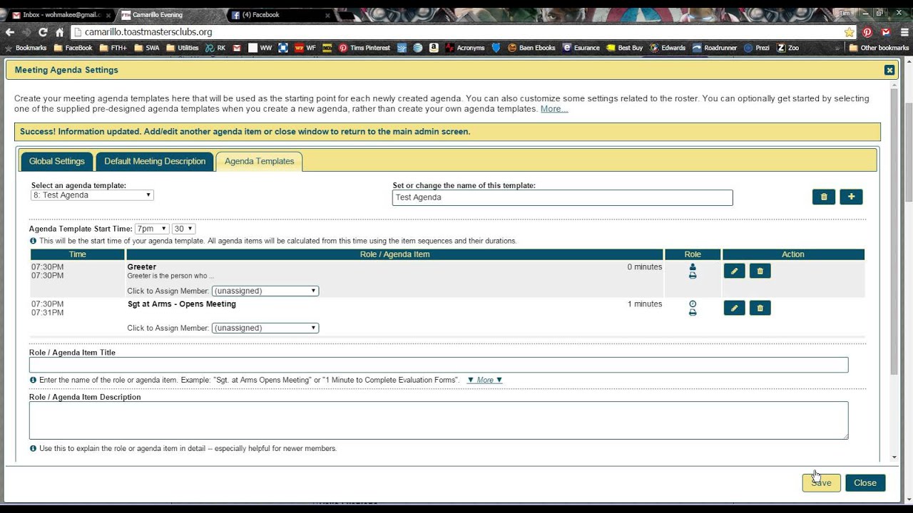 16 - How to Create a FTH Meeting Agenda Template