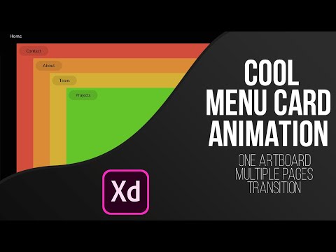 Cool  Navigation Menu Animation in Adobe Xd | Auto Animate | Design Weekly