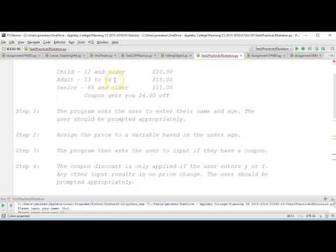 The Basics Python 3 Conditional Structure Example Problem