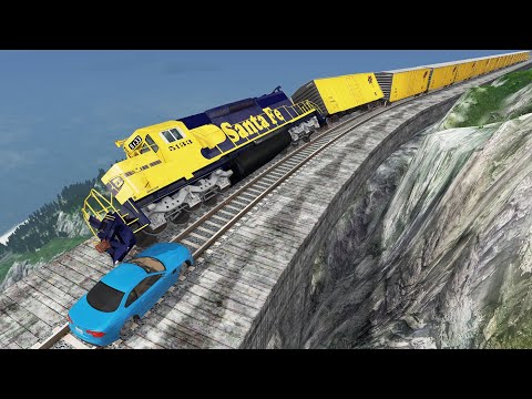 Crazy High Speed Train Crashes #7 - Beamng drive | Dancing Cars