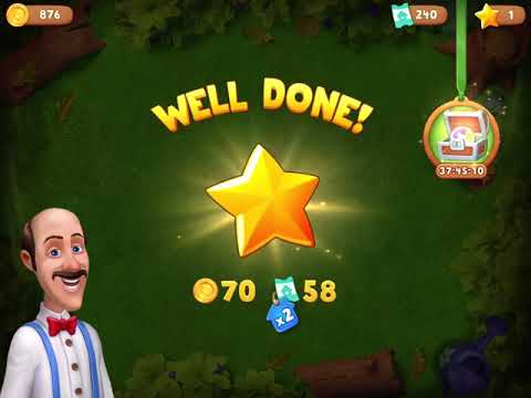 Gardenscapes Level 2945 With No Boosters - Castle Renovation: Bright Stained-Glass Windows