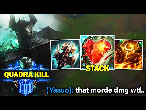 I stacked Infinite HP on Mordekaiser and bought EVERY ITEM that scaled with HP to become a DEMON