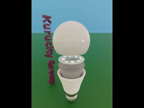 LED bulb. Blender 2.82a. Linux.