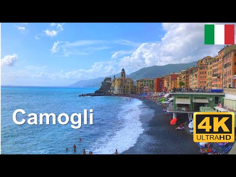 Camogli - Ligúria - Itália -Passeio a pé 4K #italy #liguria #portofino #genova #cinqueterre #camogli
