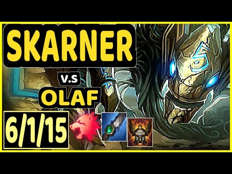 STYLLEE (SKARNER) vs OLAF - 6/1/15 KDA JUNGLE CHALLENGER GAMEPLAY - EUW