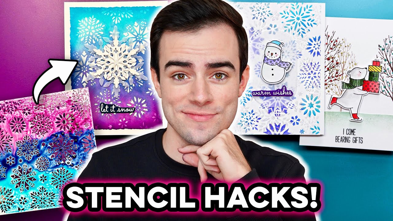 GENIUS Stencil Hacks That Will LEVEL UP Your Cardmaking!