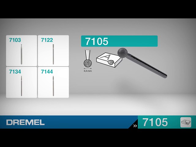 Vidéo teaser pour Dremel - Diamond Wheel Point 4,4mm (7105)