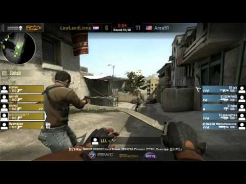 LowLandLions vs. Area51 | Gruppe A, ESWC 2013 | de_dust2