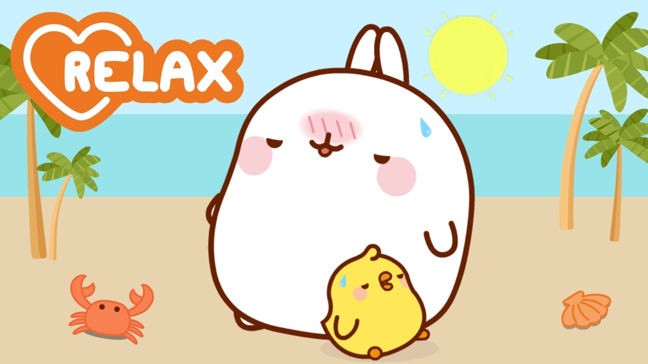 The Perfect Summer Chill Day 🍹💛 Molang & Piu Piu Compilation