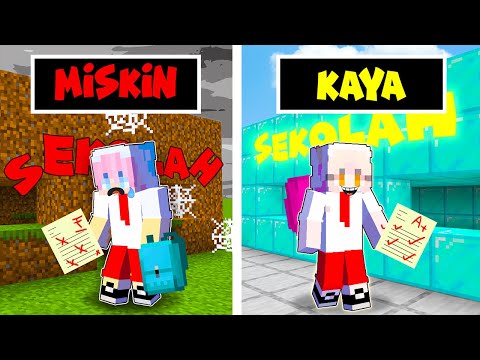 SEKOLAH MISKIN VS SEKOLAH KAYA di Minecraft ft @BANGJBLOX