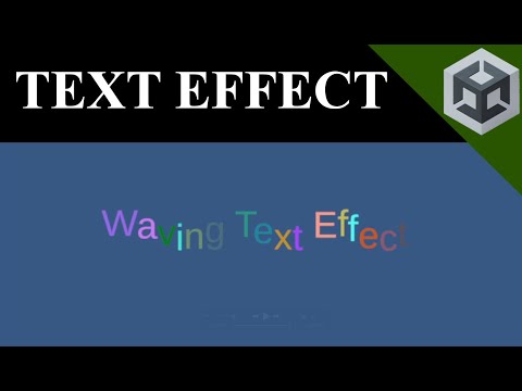 Custom Text Effects in Unity using TextMeshPro