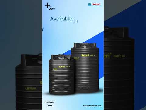 Black hdpe double layer water tank, capacity: 300-2500 l