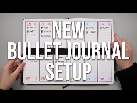 New bullet journal setup 💜 B5 bullet journal setup