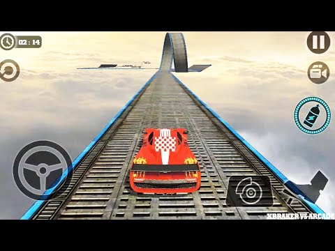 Impossible Stunt Car Tracks 3D: Red Car Driving Stunts Levels 4 & 8 - Android GamePlay 2019