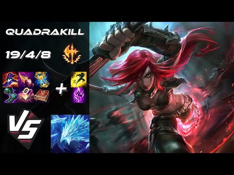 MID Katarina vs Anivia [QUADRAKILL] - NA Challenger Patch 14.8