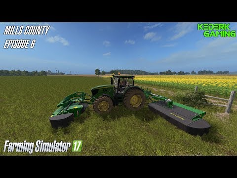 Farming Simulator 17 - Mills County Episode 6 - Replanting the soybeans...