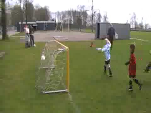 Doelpunt Niels mini's vv Zwanenburg