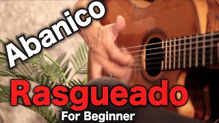 How to play Rasgueado Abanico! Important 3 tips! Flamenco Guitar Lesson