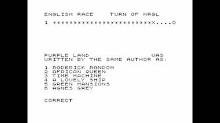English Literature 1 (longplay) for the ZX81
