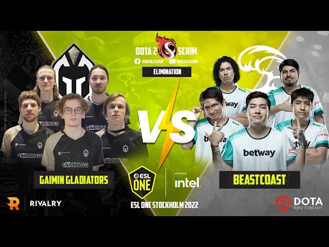 Gaimin Gladiators vs beastcoast - ESL One Stockholm 2022 - Playoffs - Elimination - B03