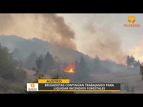 Brigadistas continúan trabajando para liquidar incendios forestales
