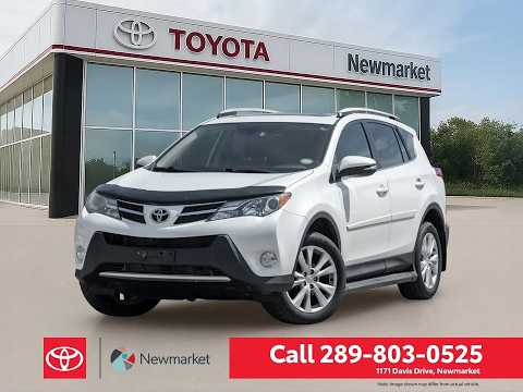 2015 Toyota RAV4 AWD 4dr Limited in White for sale at Newmarket Toyota in Newmarket, ON