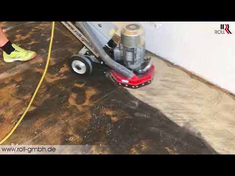 Teppichkleber schonen von Spanplatte abschleifen