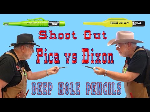 Shootout Between Pica VS Dixon Deep Hole Pencils -Comparing useful pencils in the woodworking shop.