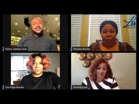 KIM BURRELL, DORINDA CLARK-COLE, LISA PAGE  BROOKS, PASTOR JEREMY TUCKS