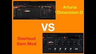 Video thumbnail for Roland Dimension D emulation : Arturia Dimension-D VS Overloud Gem Mod by EDSynth