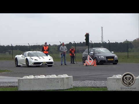 DRAGRACE: Ferrari 458 Speciale VS Audi RS3 !