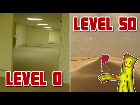 Alle BACKROOMS LEVEL von LEVEL 0 bis 50 erklärt!