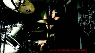 Clip of Kim Magnusson from HEADSIC recording drums 2014