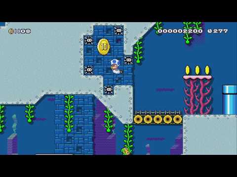 underwater temple by Mr.Maker75 - Super Mario Maker 2 - No Commentary 1bx 1by