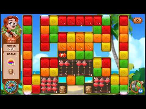 Lost Island Blast Adventure Level 1128 - NO BOOSTERS 🏝️ | SKILLGAMING ✔️