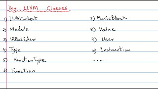 Compiler Construction: Top 10 LLVM Classes and Their Uses: A Step-by-Step Example