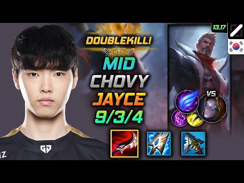 Jayce Mid Build Chovy Duskblade of Draktharr Phase Rush - LOL KR Challenger Patch 13.17