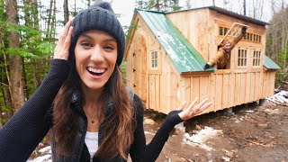 It's Done!!! We Built Our Dream Tiny Home In The Woods