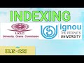 INDEXING  ( BLIS -223 )