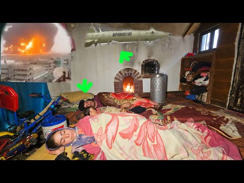 Life in a Mountain Shelter During War | The Hard Life of a Nomadic Mother