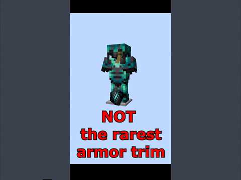 Rays Works - NOT the RAREST Armor Trim in Minecraft... #minecraft #rarest
