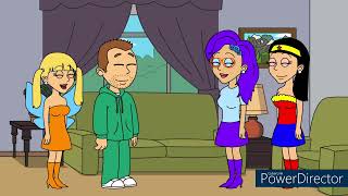 Sebastian and Rebecca showing Daisy and Kimberly their Halloween 2025 costumes
