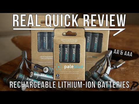 paleblue Lithium USB Rechargeable AA & AAA Battery: Real Quick Review