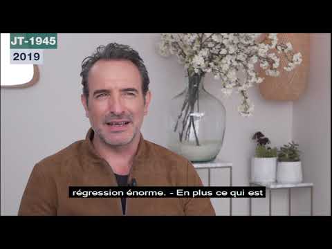 Extrait archives M6 Video Bank // Interview de Jean Dujardin (JT1945 - 2019)