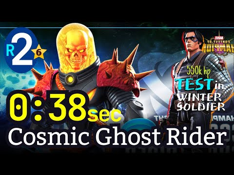 6* Cosmic Ghost Rider 2-Rank 38 sec No boost | Test in ROL #mcoc