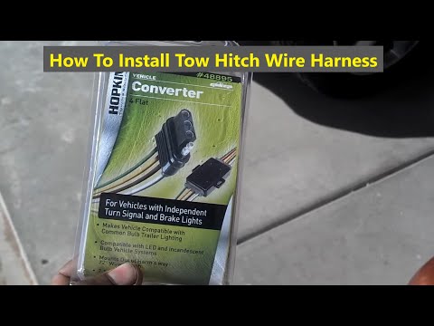 How to install a wire harness for towing a trailer, boat, dolly or other things needing lights- VOTD