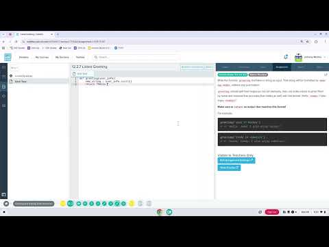 Codehs Python 12 2 Video Tutorial Lists